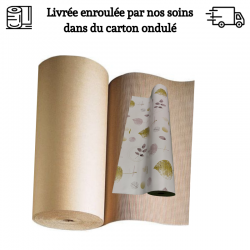 TOILE CIREE EPAISSE LIVREE ENROULEE DANS UN CARTON