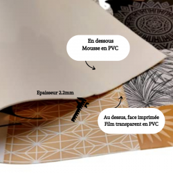 NAPPE EPAISSE IMPRIMEE 2-EN-1