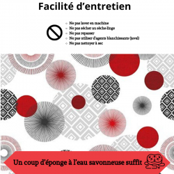 FACILITE D'ENTRETIEN DE CETTE TOILE CIREE