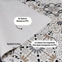 NAPPE EPAISSE IMPRIMEE 2-EN-1