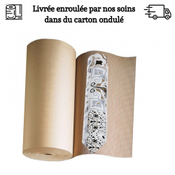TOILE CIREE EPAISSE LIVREE ENROULEE DANS UN CARTON