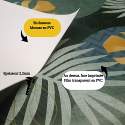 NAPPE EPAISSE IMPRIMEE 2-EN-1