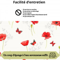 FACILITE D'ENTRETIEN DE CETTE TOILE CIREE
