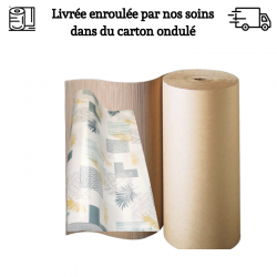 TOILE CIREE EPAISSE LIVREE ENROULEE DANS UN CARTON
