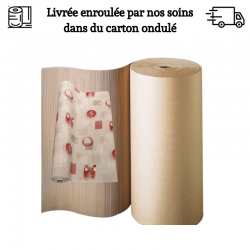 TOILE CIREE EPAISSE LIVREE ENROULEE DANS UN CARTON