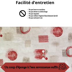 FACILITE D'ENTRETIEN DE CETTE TOILE CIREE