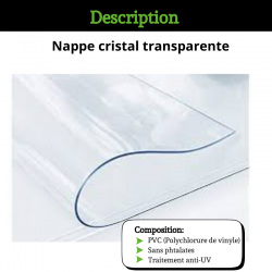 TOILE CIREE TRANSPARENTE EN PVC