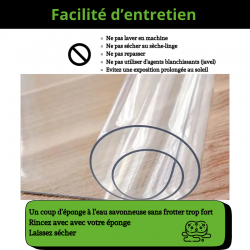 FACILITE D ENTRETIEN DE CETTE NAPPE CRISTAL