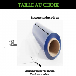 NAPPE TRANSPARENTE VENDUE AU METRE AVEC UN CHOIX SUR LA LONGUEUR