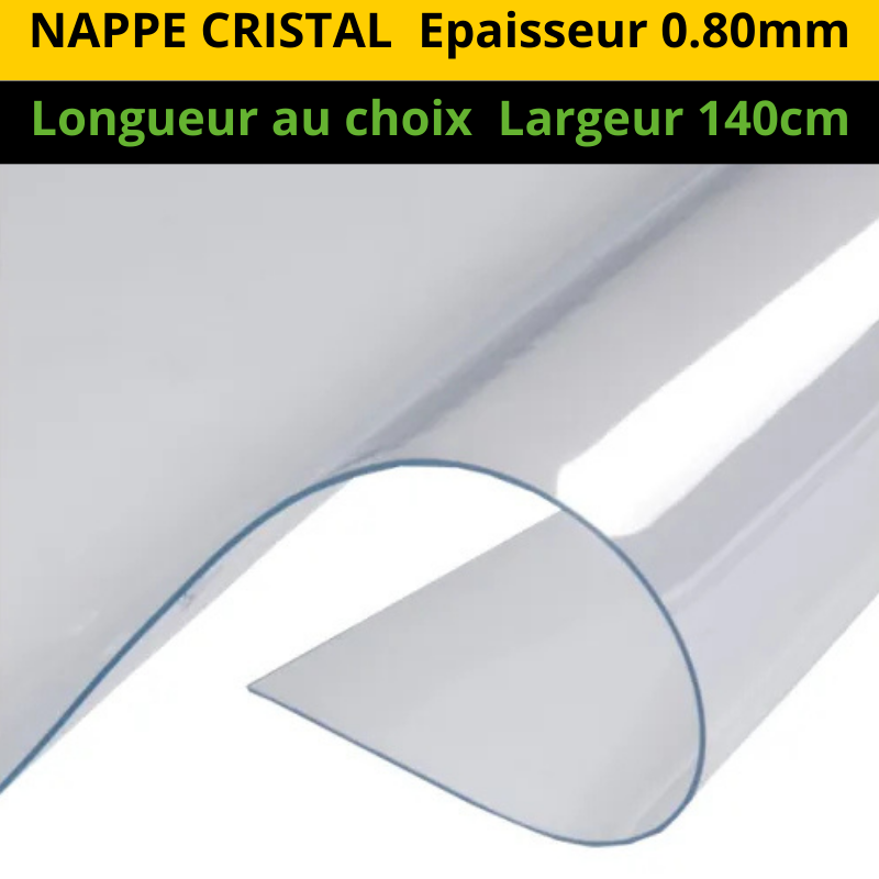 NAPPE CRISTAL TRANSPARENTE 0.80MM