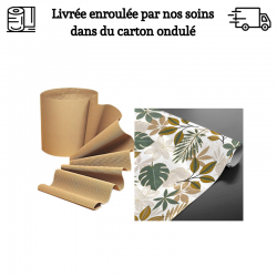 TOILE CIREE EPAISSE LIVREE ENROULEE DANS UN CARTON