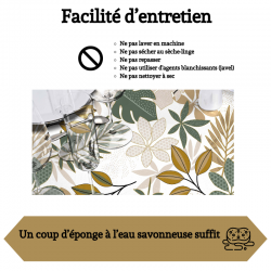 FACILITE D'ENTRETIEN DE CETTE TOILE CIREE
