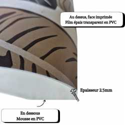 NAPPE EPAISSE IMPRIMEE 2-EN-1