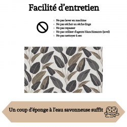 FACILITE D'ENTRETIEN DE CETTE TOILE CIREE