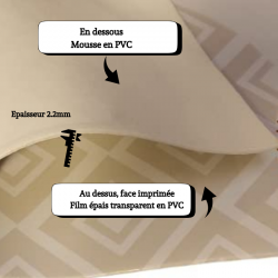 NAPPE EPAISSE IMPRIMEE 2-EN-1
