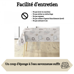 FACILITE D'ENTRETIEN DE CETTE TOILE CIREE
