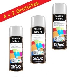Bombe de peinture brillant ral 7035