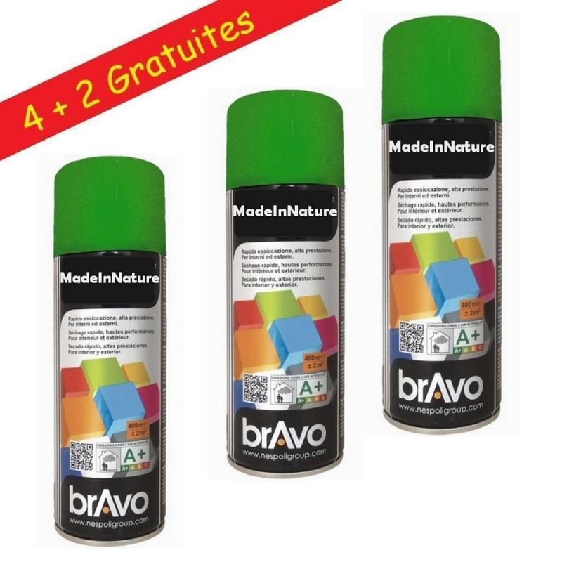 lot de bombe de peinture Ral 6001