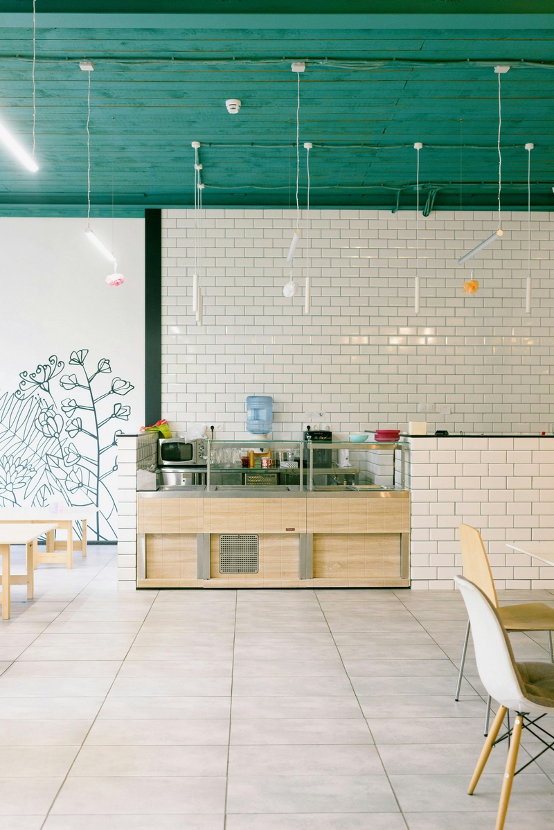 peinture plafond vert