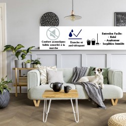 sol pvc rouleau effet parquet