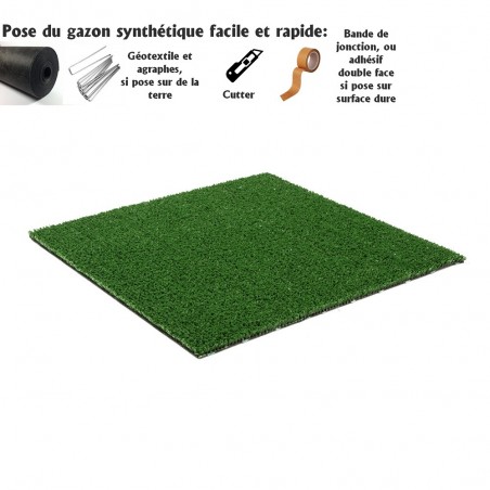 Lot De 2 Tapis Gazon Artificiel Décoratif - 25x25 Cm, Pour Maquettes, Dioramas Ou Décoration DIY