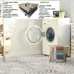 sol PVC rouleau imitation carreau de ciment