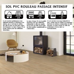 sol pvc rouleau imitation parquet