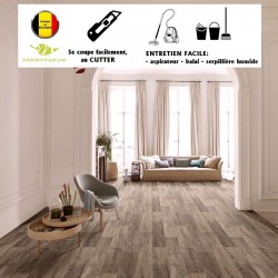 sol PVC rouleau effet parquet