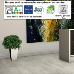 sol vinyle pvc à la coupe