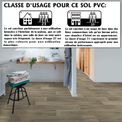 sol pvc rouleau effet parquet