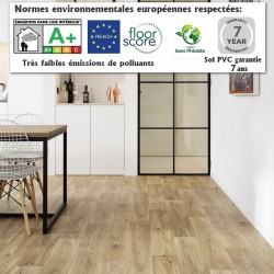 sol vinyle pvc à la coupe