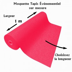 tapis église mariage rose