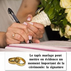 tapis rose mariage pas cher