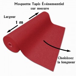 tapis mariage somptueux rouge bordeaux