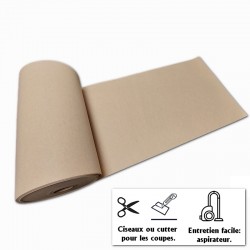 tapis cérémonie de mariage beige champagne