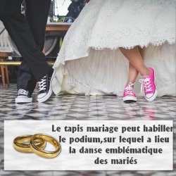 tapis allée centrale mariage