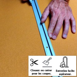 tapis de cérémonie personnalisé or