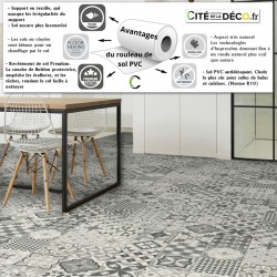 sol pvc rouleau épais