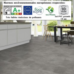 sol PVC cuisine imitation carrelage