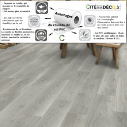 sol PVC rouleau épais