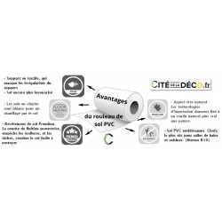 sol PVC en rouleau pas cher