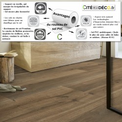 sol pvc rouleau imitation parquet