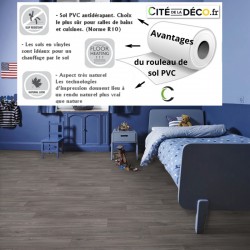 sol PVC rouleau imitation parquet