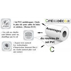 sol PVC rouleau 4 m pas cher