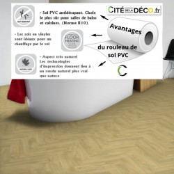 sol PVC rouleau épais bâton rompu