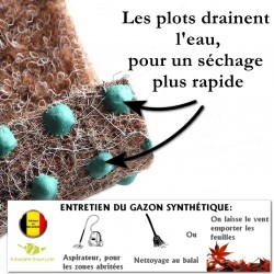 gazon synthétique plot beige