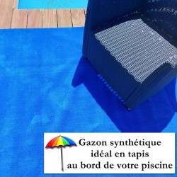 gazon synthétique autour piscine