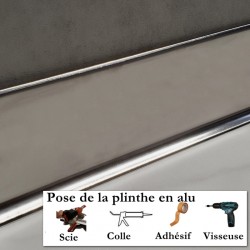 comment découper une plinthe en inox