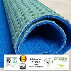 moquette extérieure bleu grande largeur