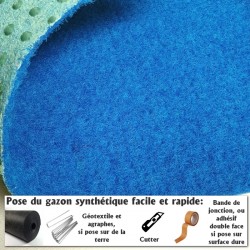 rouleau de tapis en gazon synthétique en grande largeur